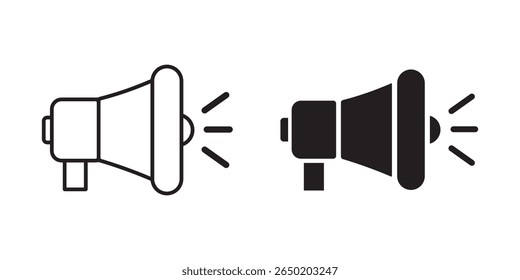 Sound volume icons set with different signal levels on white background. Sound icon, volume symbol, speaker sign, audio control icon set. Vector design eps 10