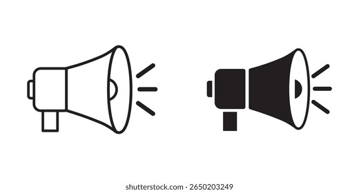 Sound volume icons set with different signal levels on white background. Sound icon, volume symbol, speaker sign, audio control icon set. Vector design eps 10