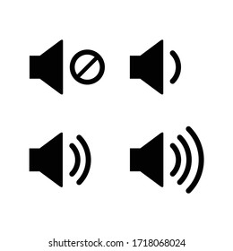 Sound volume icons vector illustration