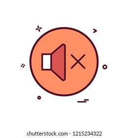 sound volume off icon vector design