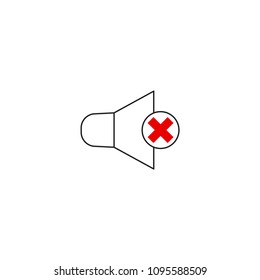 Sound, Volume off, mute vector icon