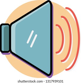 sound volume on vector icon
