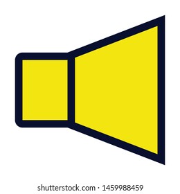 Sound Volume. Speaker. Simple Vector Color Icon 