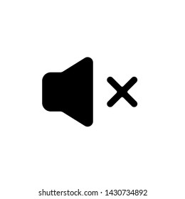 Sound volume symbol.Flat speaker icon isolated on white background vector illustration