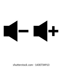 Sound volume symbol.Flat speaker icon isolated on white background vector illustration