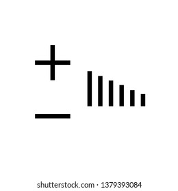 sound volume vector icon