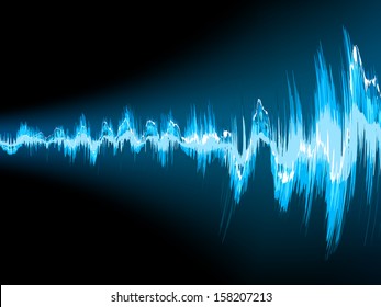 Sound wave abstract background. EPS 10 vector file included