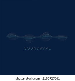 Schallwelle, abstrakter bunter Equalizer, persönlicher Schwang, Spracherkennung. Vektorgradientenfluss.