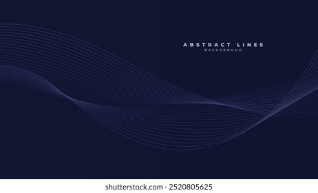 Onda sonora com plano de fundo de linhas abstratas.