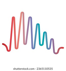 Sound-Wave abstraktes Logo-Design mit einem kreativen und modernen Konzept. Logo für Business, Musik, Melodien.