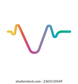 sound wave abstract logo design with a creative and modern concept. logo for business, music, tunes.