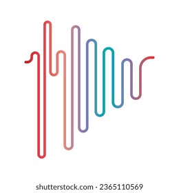 sound wave abstract logo design with a creative and modern concept. logo for business, music, tunes.