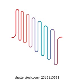 Sound-Wave abstraktes Logo-Design mit einem kreativen und modernen Konzept. Logo für Business, Musik, Melodien.