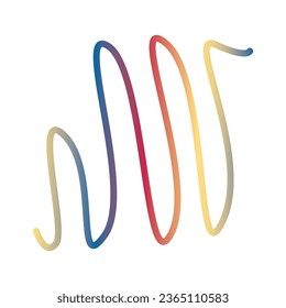 diseño del logotipo de ondas sonoras abstractas con un concepto creativo y moderno. logotipo para negocios, música, melodías.