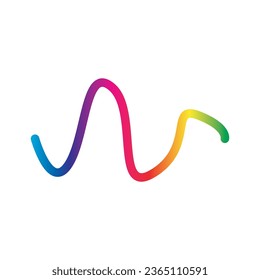 sound wave abstract logo design with a creative and modern concept. logo for business, music, tunes.