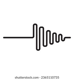 sound wave abstract logo design with a creative and modern concept. logo for business, music, tunes.