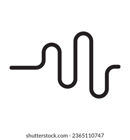 diseño del logotipo de ondas sonoras abstractas con un concepto creativo y moderno. logotipo para negocios, música, melodías.