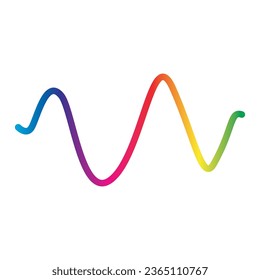 sound wave abstract logo design with a creative and modern concept. logo for business, music, tunes.