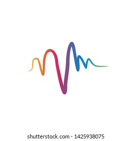 Sound Wave Abstract Logo Template