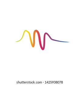 Sound Wave Abstract Logo Template