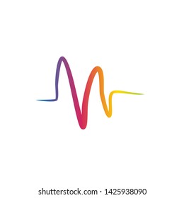 Sound Wave Abstract Logo Template