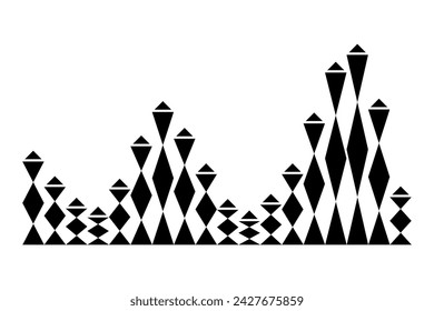 Sound wave. Audio digital equalizer technology, musical pulse vector Illustration. Voice line waveform or volume level symbol. Curve radio wave