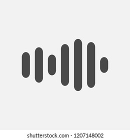 Sound wave audio icon