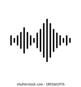 Sound Wave Audio Icon Vector