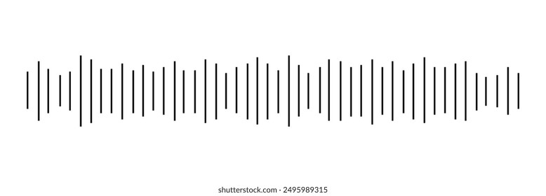 sound wave audio icon vector. Vector music sound waves on white background. Audio equalizer icon. Sound wave logo template. Audio sound symbol. Vector illustration. Eps file 152.