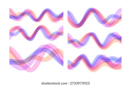 A sound wave or audio signal. An equalizer scale for recording or playback. Vector for brochure, banner, cover, postcard, flyer or presentation.