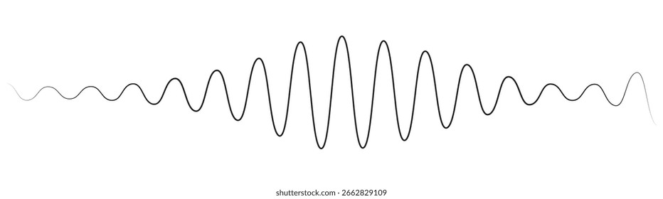 sound wave audio waveform sketch vector. Voice assistant icon set. Voice recognition symbol. Audio wave vector illustration. Sound frequency sign.