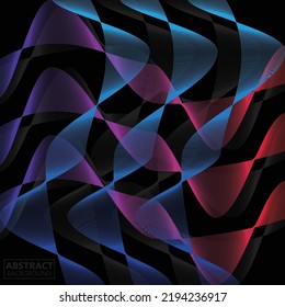 Sound Wave Background Design, Ultrasonic Gradient Wallpaper Illustration