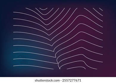 Sound wave background with gradient color