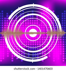 Sound wave background graphic digital