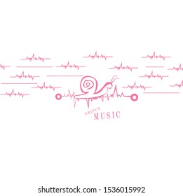 sound wave background music vector modern template