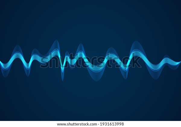 Sound wave
background. Wave of musical
soundtrack
