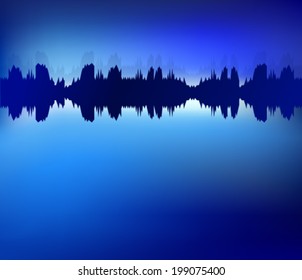 sound wave background vector equaliser