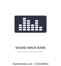 sound wave bars icon on white background. Simple element illustration from Tools and utensils concept. sound wave bars icon symbol design.