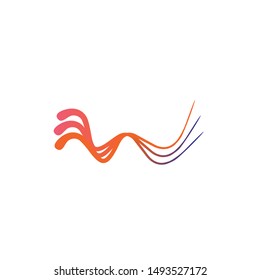 Sound wave beat logo design vector template