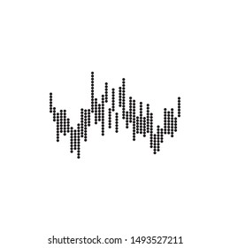 Sound wave beat logo design vector template