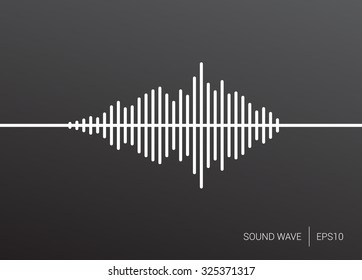 Sound Wave Black Background Vector