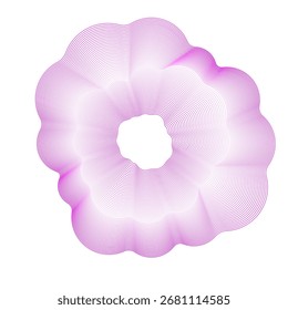 Sound wave circular line pattern. Round music vector, abstract radial icon, graphic audio background, sun logo shape, burst energy effect design