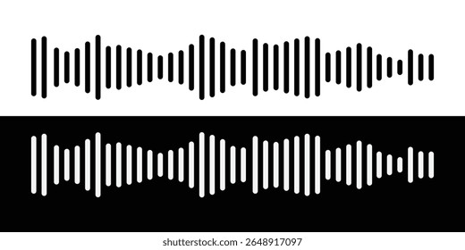 Sound wave collection for music. Audio Waves Logo Vector. audio signal icon. sound waves symbol. music pulse sign. Record interface icons.