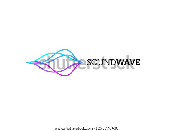 Sound Wave Colorful Logo Design Stock Vector (Royalty Free) 1255978480 ...