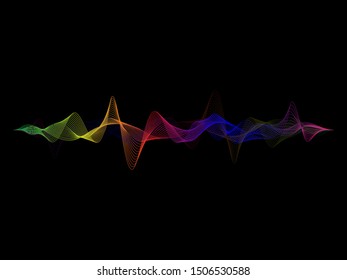 Sound Wave Design Template Concept vector Illustration.