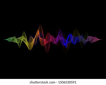 Sound Wave Design Template Concept vector Illustration.