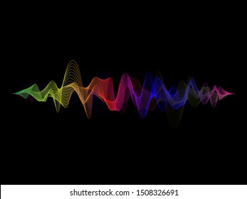 Sound Wave Design Template Concept Vector Illustration.