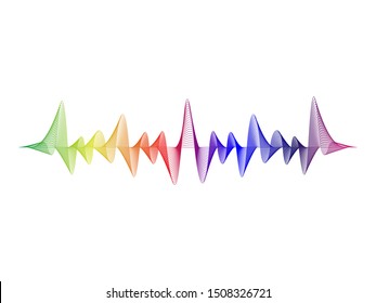 Sound Wave Design Template Concept Vector Illustration.