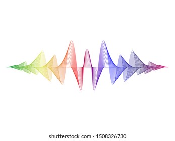 Sound Wave Design Template Concept Vector Illustration.