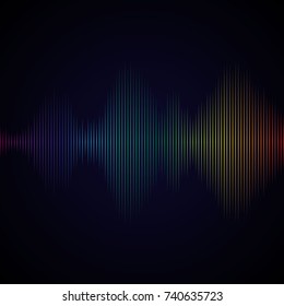 sound wave from equalizer. 